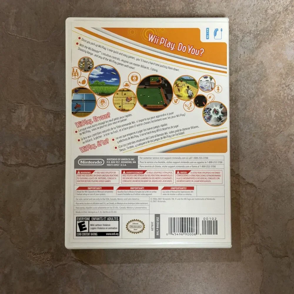 Wii Play Game Complete CIB (Nintendo Wii, 2006) Complete with Manual Tested